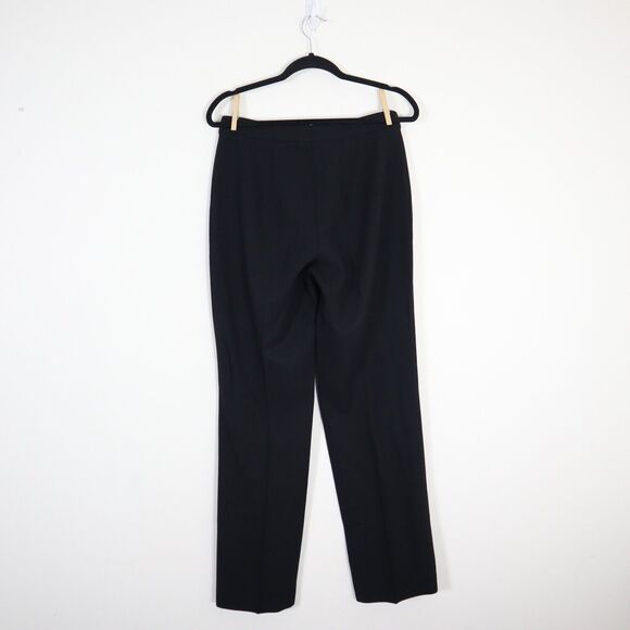 Escada Size M 100% Wool Crepe High Rise Trousers Pants Straight Leg - Picture 6 of 8